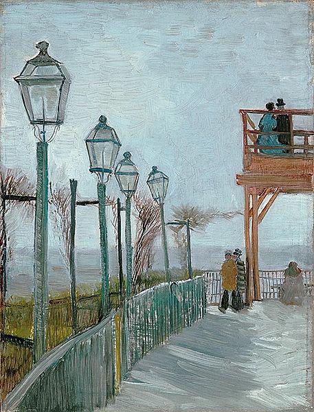 Vincent Van Gogh Terrace and Observation Deck at the Moulin de Blute-Fin, Montmartre china oil painting image